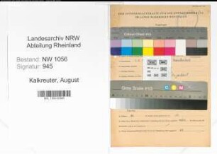 Entnazifizierung August Kalkreuter , geb. 04.11.1897 (Landwirt)