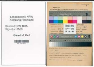 Entnazifizierung Karl Gersdorf , geb. 26.03.1896 (Steiger)