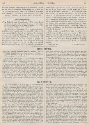 345-346 Kleine Kritiken
