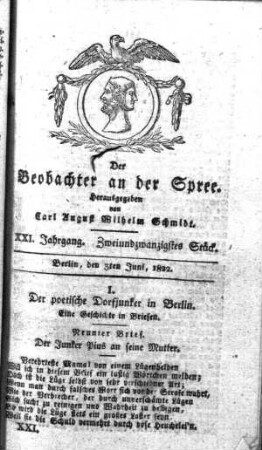 22. Stueck, 3. Juni 1822