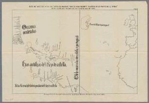 Outline Section from the "Carta da Nauigar per le isola nouam.te tr(ovate) in le parte de l'India" more commonly known as the Cantino Map of 1502