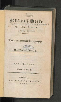 Bd. 2: Fenelon's Werke religiösen Inhalts