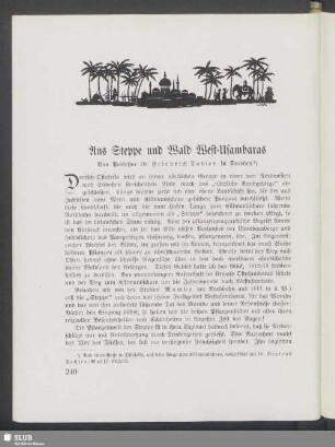 Aus Steppe und Wald West-Usambaras