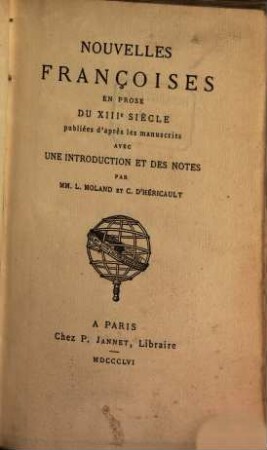 Nouvelles françoises en prose du XIIIe siècle