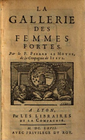 La gallerie des femmes fortes, 1
