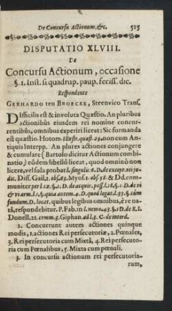Disputatio XLVIII.