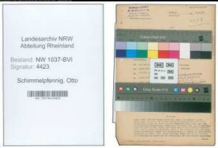 Entnazifizierung Otto Schimmelpfennig , geb. 26.05.1893 (Stadtassistent)