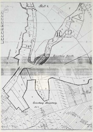 Flurkarte der Gemarkungen Garath und Baumberg, Blatt 4 (Kopie)