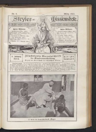 Nr. 6. März 1910. 37. Jahrgang.