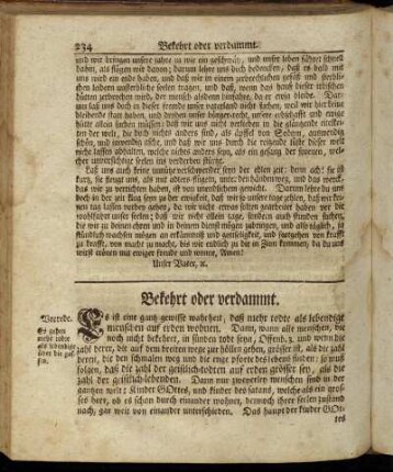 Bekehrt oder verdammt.