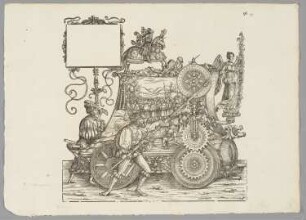 Krieg, Blatt 96 aus: Marx Treitzsaurwein, "Kaiser Maximilian I Triumph – le triomphe de l’Empereur Maximilien I en une suite de Cent trent cinq planches gravées en bois d’après les dessins de Hans Burgmair", Wien 1796