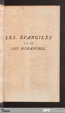 Les Evangiles Pour Les Dimanches