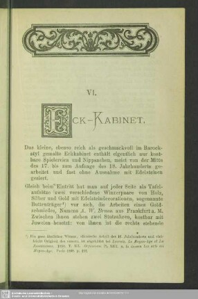 VI. Eck-Kabinet