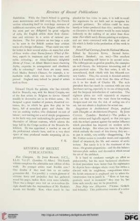 Reviews of recent publications
