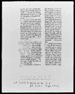 Bernardus Papiensis und andere — Initiale T, Folio 226 verso