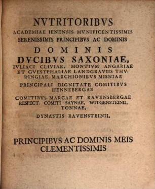 Specimen acad. iuris eccles., quo denunciationes de suggestu sistit