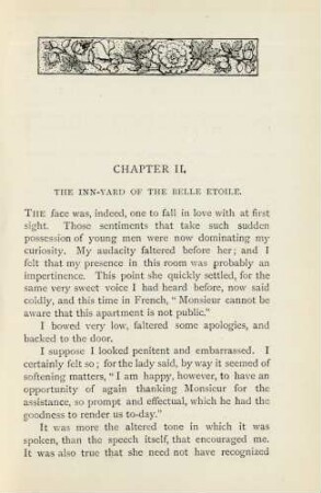 Chapter II. The inn-yard of the belle etoile