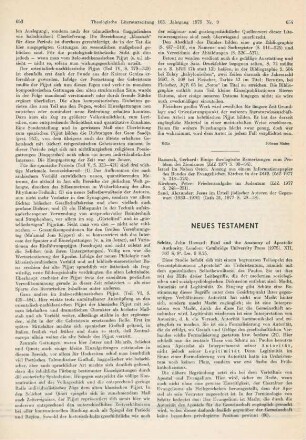 654-656 [Rezension] Schütz, John Howard, Paul and the anatomy of apostolic authority