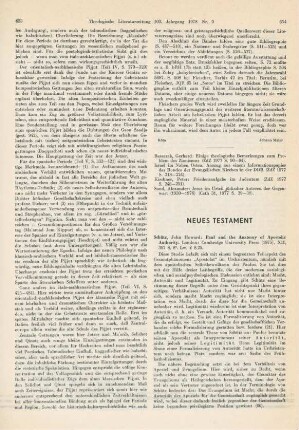 654-656 [Rezension] Schütz, John Howard, Paul and the anatomy of apostolic authority
