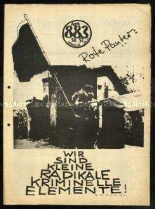 Untergrund-Zeitung der außerparlamentarischen Opposition "agit 883" Nr. 51