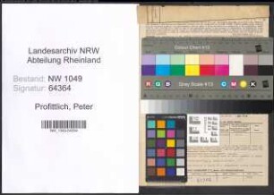 Entnazifizierung Peter Profittlich , geb. 14.04.1894 (Baecker)