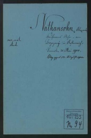 Alexander Nathansohn (1878-1940)