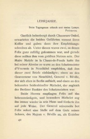 Lehrjahre