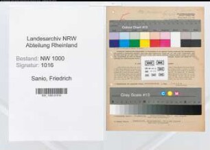 Entnazifizierung Friedrich Sanio, geb. 26.05.1891 (Postsekretaer)
