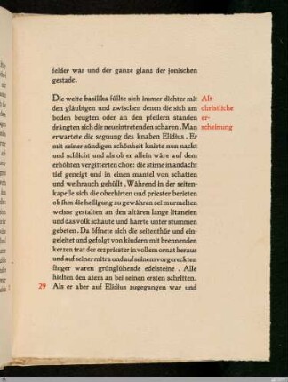 Altchristliche erscheinung