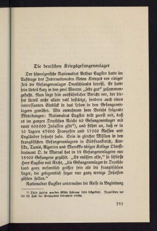 255-268, Die deutschen Kriegsgefngenenlager - In französischer Gefangenschaft.