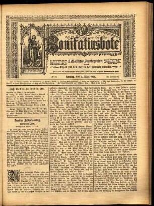 Erste Ausgabe vom Sonntag, den 11. März 1906.