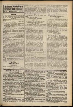Zweite Ausgabe vom Samstag, den 11. März 1916.