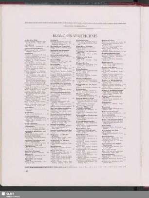 Branchen-Verzeichnis