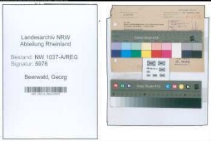 Entnazifizierung Georg Beerwald , geb. 08.11.1894 ()