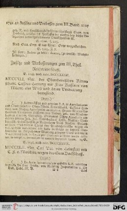 Zusaetze und Verbesserungen zum III. Theil