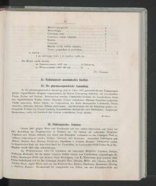 11) Pathologisch-anatomisches Institut.