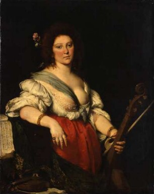 Eine Gambenspielerin (Barbara Strozzi [1619-1677]?)
