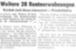 Weitere 28 Rentnerwohnungen