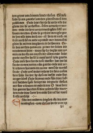 [E]Nde des anderen daghes ...