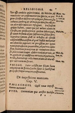 42r-48r, De impositione manuum. Cap. V.