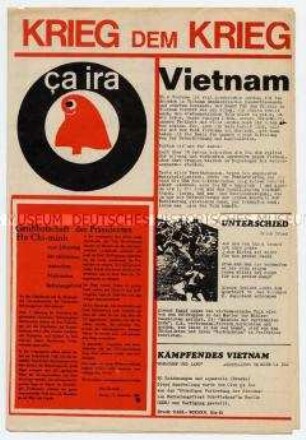 Flugschrift gegen den Vietnam-Krieg