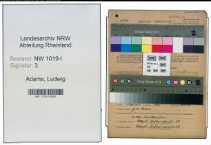 Entnazifizierung Ludwig Adams , geb. 07.05.1899 (Arbeiter)