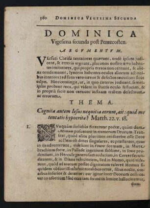 Dominica Vigesima secunda post Pentecosten.