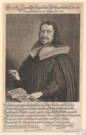 Conrad Feuerlein, Prediger bei St. Jacob