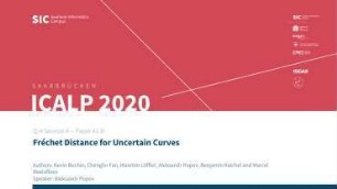Fréchet Distance for Uncertain Curves: Q/A Session A - Paper A1.D
