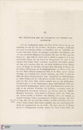 III. Der Odilienberg und der Lustgarten der Herrad von Landsperg