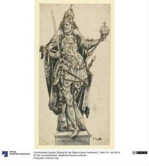 Entwurf für die Statue Kaiser Ferdinand II.