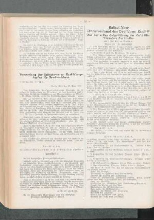Katholischer Lehrerverband des Deutschen Reiches : aus der ersten Gesamtsitzung des Geschäftsführenden Ausschusses am 5. Juli 1914 zu Bochum.