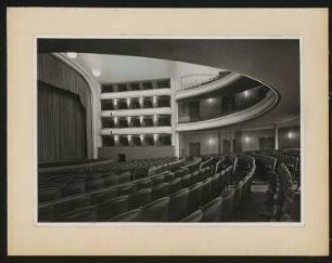 Kaiserjubiläums-Stadttheater (auch: Volksoper), Wien: Ansicht Bühne, Proszenium und Zuschauerraum