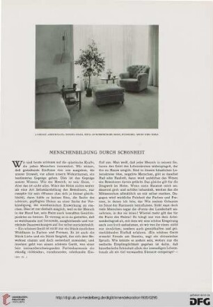 Menschenbildung durch Schönheit